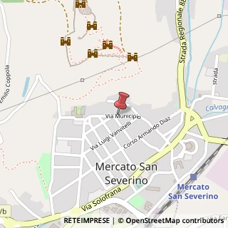 Mappa Via municipio 30, 84085 Mercato San Severino, Salerno (Campania)