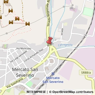 Mappa Corso Armando Diaz, 1/3, 84085 Mercato San Severino, Salerno (Campania)