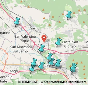 Mappa Via Masseria Spagnuolo, 84087 Sarno SA, Italia (5.42615)
