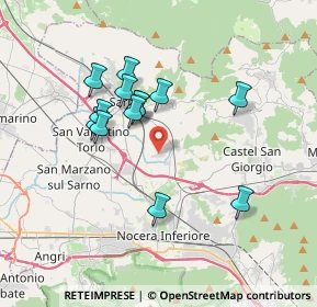 Mappa Via Masseria Spagnuolo, 84087 Sarno SA, Italia (3.38615)