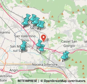 Mappa Via Masseria Spagnuolo, 84087 Sarno SA, Italia (3.86857)
