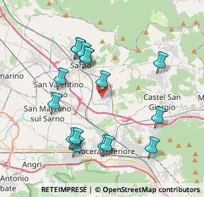 Mappa Via Masseria Spagnuolo, 84087 Sarno SA, Italia (4.16375)
