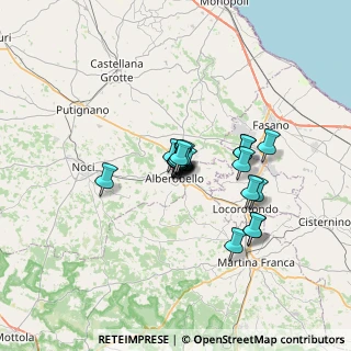 Mappa Via Vittime del Fascismo, 70011 Alberobello BA, Italia (4.5395)