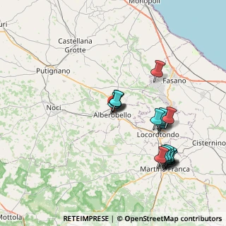 Mappa Via Vittime del Fascismo, 70011 Alberobello BA, Italia (8.446)