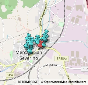 Mappa Via Principe di Carignano, 84085 Mercato San Severino SA, Italia (0.274)