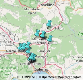 Mappa Via Principe di Carignano, 84085 Mercato San Severino SA, Italia (7.503)