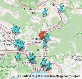 Mappa Via Principe di Carignano, 84085 Mercato San Severino SA, Italia (9.867)