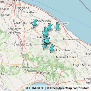 Mappa Via Pizunzo, 70015 Noci BA, Italia (6.52273)