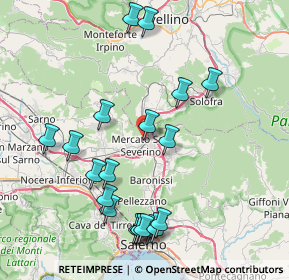 Mappa Via San Francesco, 84085 Mercato San Severino SA, Italia (9.48)