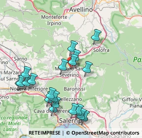 Mappa Via San Francesco, 84085 Mercato San Severino SA, Italia (9.155)