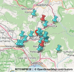 Mappa Via San Francesco, 84085 Mercato San Severino SA, Italia (6.3515)