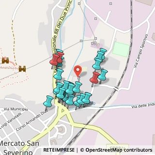 Mappa Via San Francesco, 84085 Mercato San Severino SA, Italia (0.1963)