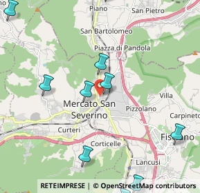 Mappa Via San Francesco, 84085 Mercato San Severino SA, Italia (3.09545)