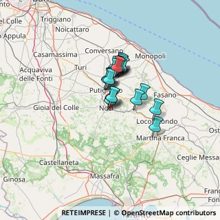 Mappa Via dell'artigianato, 70015 Noci BA, Italia (9.024)