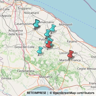 Mappa Via dell'artigianato, 70015 Noci BA, Italia (10.67)