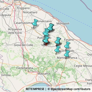 Mappa Via dell'artigianato, 70015 Noci BA, Italia (8.715)