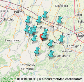 Mappa Vezzano Sul Crostolo, 42030 Vezzano sul Crostolo RE, Italia (10.154)