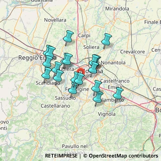 Mappa Via del Monastero, 41126 Baggiovara MO, Italia (10.9665)