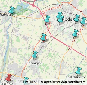 Mappa Via Del Monastero, 41126 Modena MO, Italia (5.85417)