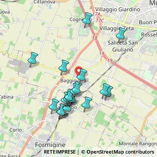 Mappa Via del Monastero, 41126 Baggiovara MO, Italia (1.9155)
