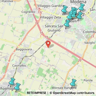 Mappa Strada Cadiane, 41126 Modena MO, Italia (3.73545)