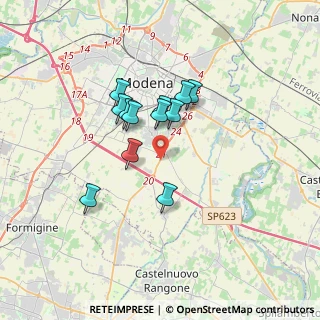 Mappa Via Bellaria, 41100 Modena MO, Italia (2.7025)
