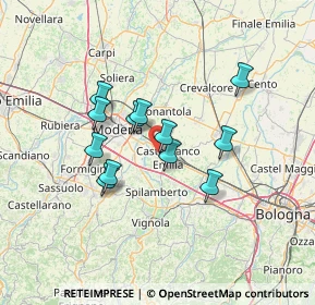 Mappa Via Carrici, 41013 Castelfranco Emilia MO, Italia (11.03667)