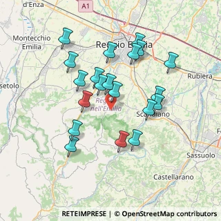 Mappa Via Castellana, 42020 Albinea RE, Italia (6.9115)