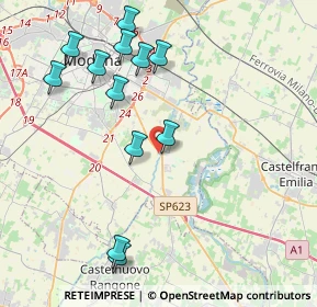 Mappa Stradello Tiepido, 41126 San Damaso MO, Italia (4.43833)