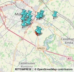 Mappa Stradello Tiepido, 41126 San Damaso MO, Italia (3.22438)