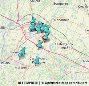 Mappa Stradello Tiepido, 41126 San Damaso MO, Italia (5.48615)