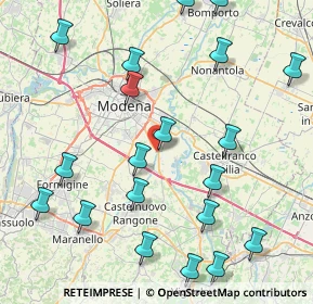 Mappa Stradello Tiepido, 41126 San Damaso MO, Italia (10.222)