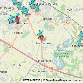 Mappa Via S. Damaso, 41126 Modena MO, Italia (3.56438)