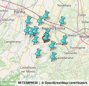 Mappa Via Vendina, 42030 Vezzano Sul Crostolo RE, Italia (10.30533)