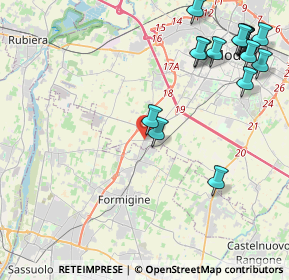 Mappa Strada Cavezzo, 41126 Baggiovara MO, Italia (5.59471)