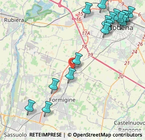 Mappa Strada Cavezzo, 41126 Baggiovara MO, Italia (5.55941)