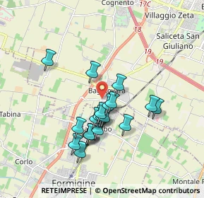 Mappa Strada Cavezzo, 41126 Baggiovara MO, Italia (1.5365)