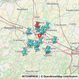 Mappa SS724dir, 41126 Modena MO, Italia (10.48333)