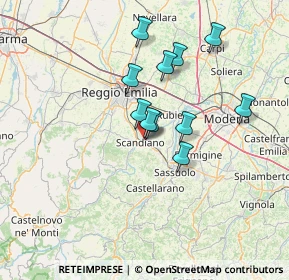 Mappa Via Padre Sacchi, 42019 Scandiano RE, Italia (11.30909)