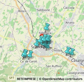 Mappa Via del Mulino, 42019 Scandiano RE, Italia (1.33786)