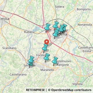 Mappa Str. Cavezzo, 41126 Baggiovara MO, Italia (6.52417)