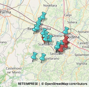 Mappa Via Caduti di Nassirya, 42019 Scandiano RE, Italia (10.536)