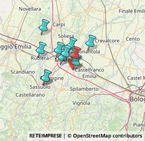 Mappa Str. Baccelliera, 41126 Modena MO, Italia (9.155)