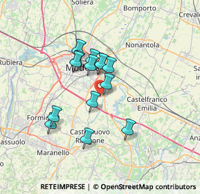 Mappa Str. Baccelliera, 41126 Modena MO, Italia (5.40929)