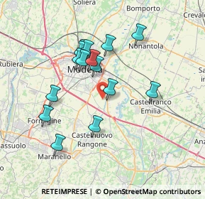 Mappa Str. Baccelliera, 41126 Modena MO, Italia (6.648)