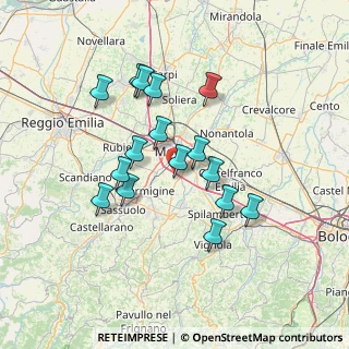 Mappa S. Maria di Mugnano, 41126 Modena MO, Italia (12.53375)