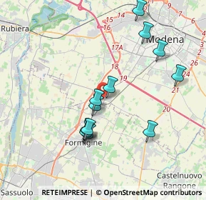 Mappa Stradello Fossa Buracchione, 41126 Modena MO, Italia (3.665)