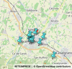 Mappa Via Cesare Beccaria, 42019 Scandiano RE, Italia (1.33909)