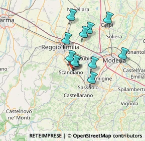 Mappa Via Cesare Beccaria, 42019 Scandiano RE, Italia (11.28182)