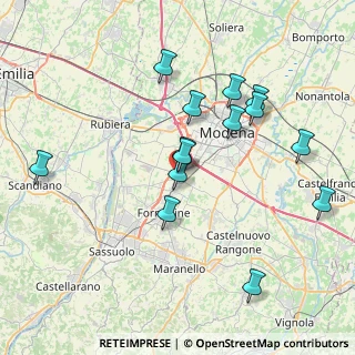 Mappa 41126 Baggiovara MO, Italia (7.775)